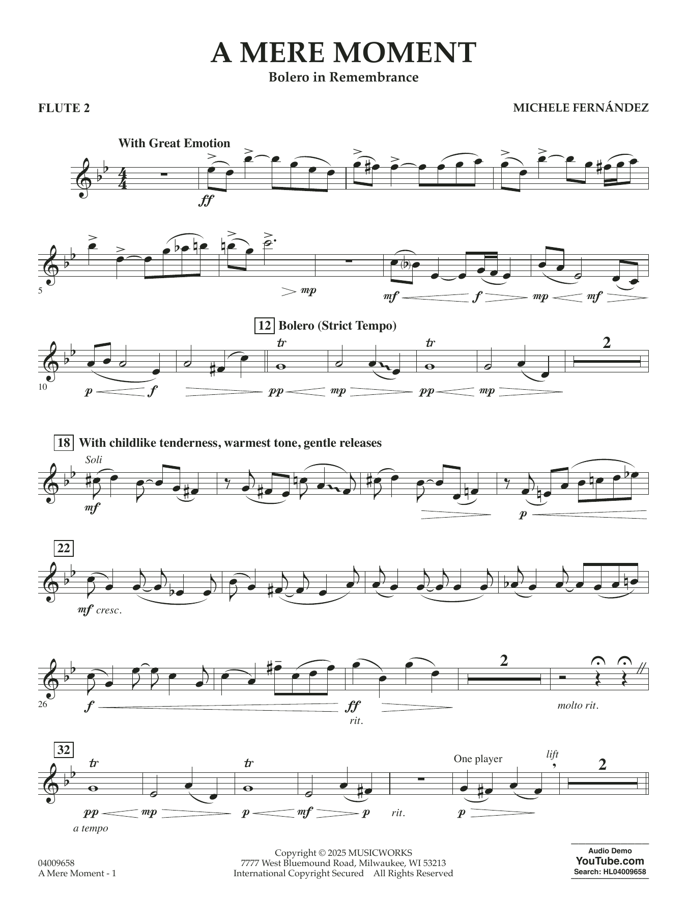 A Mere Moment - Flute 2