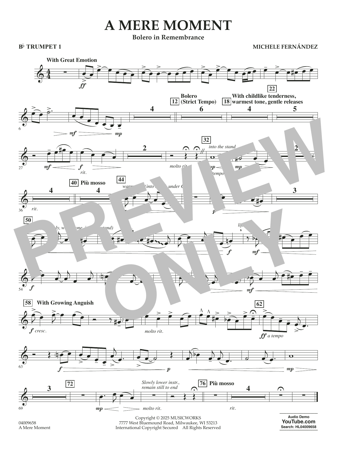 A Mere Moment - Bb Trumpet 1