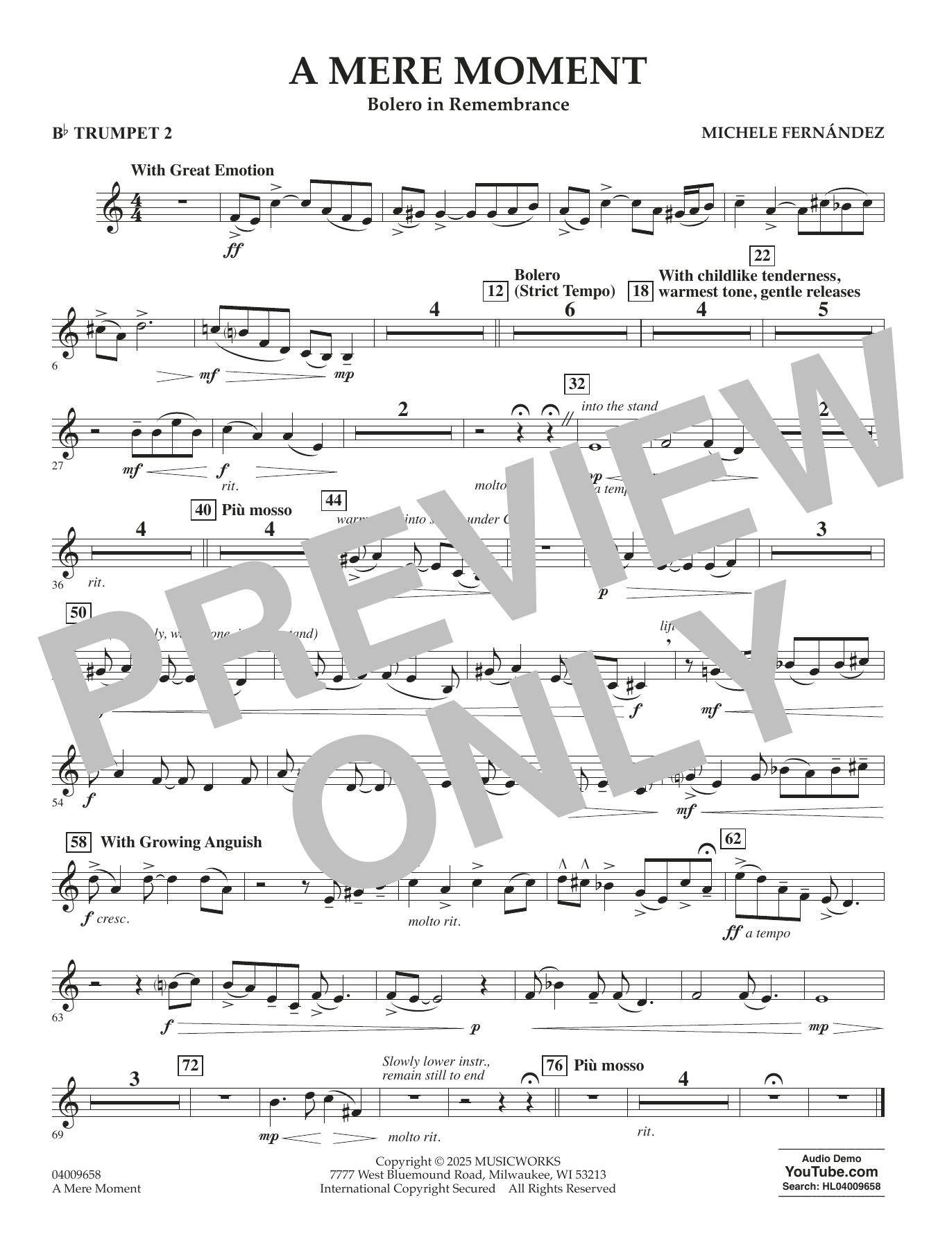 A Mere Moment - Bb Trumpet 2