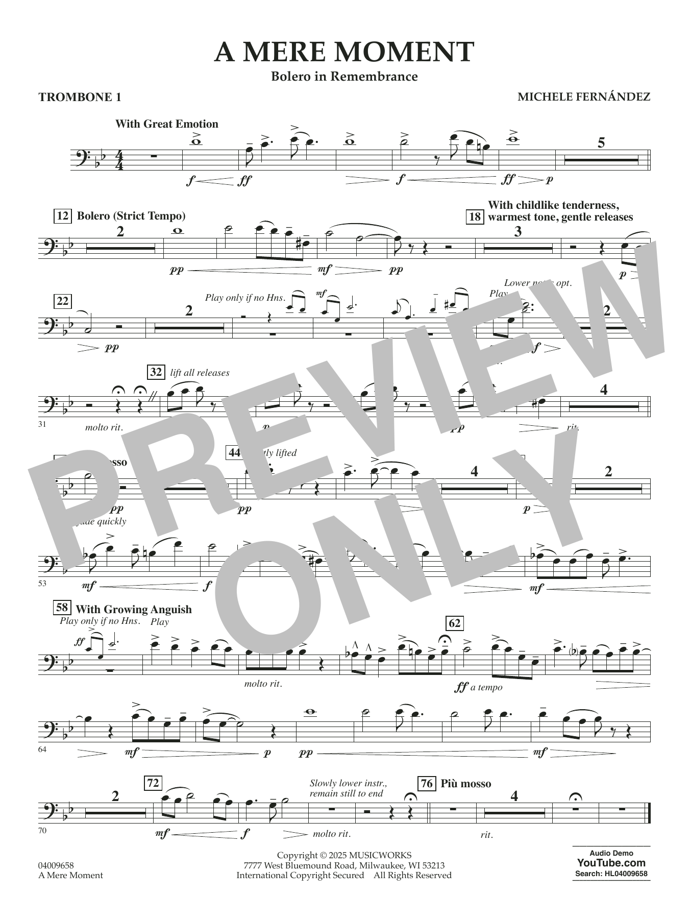 A Mere Moment - Trombone 1