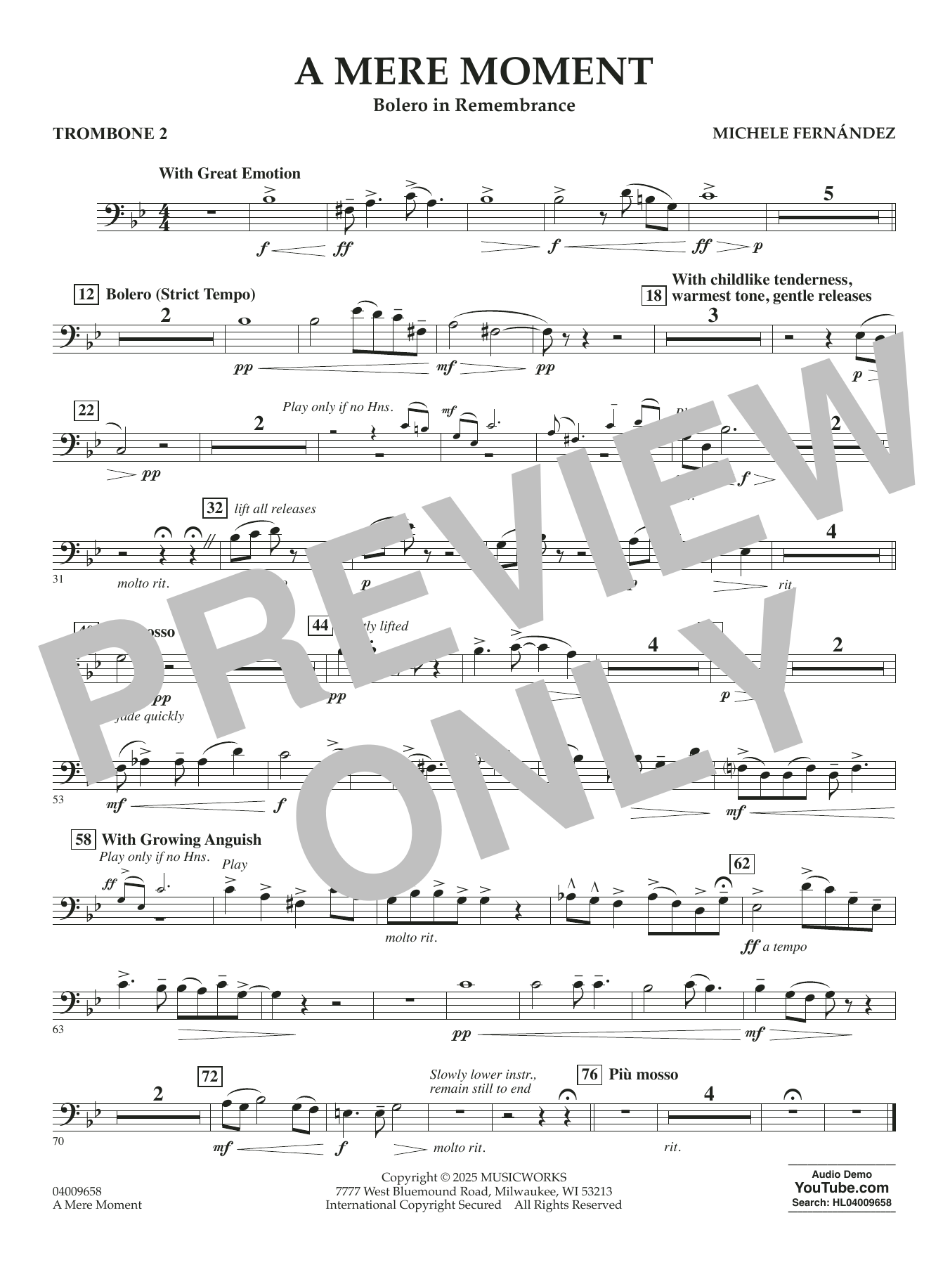 A Mere Moment - Trombone 2