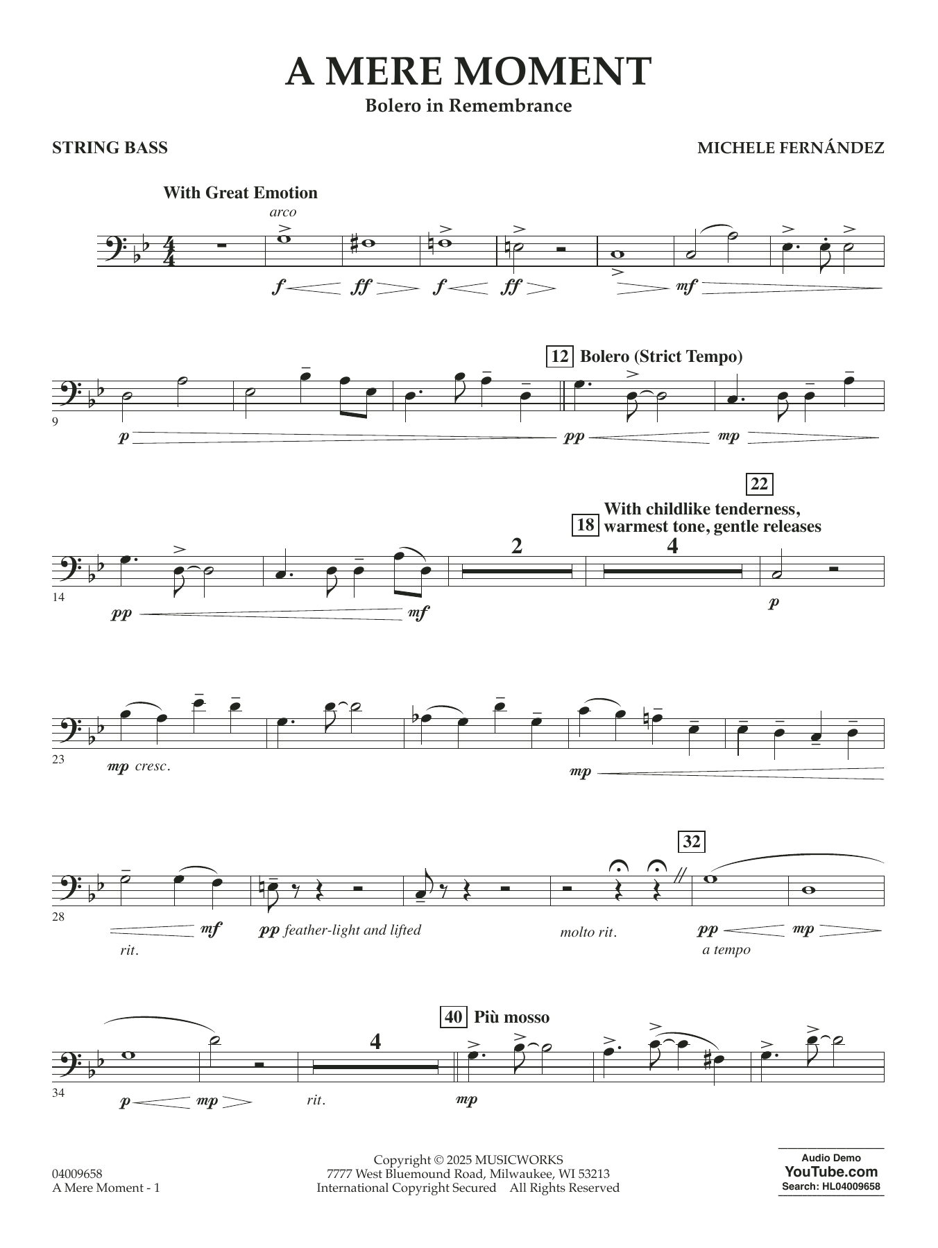 A Mere Moment - String Bass