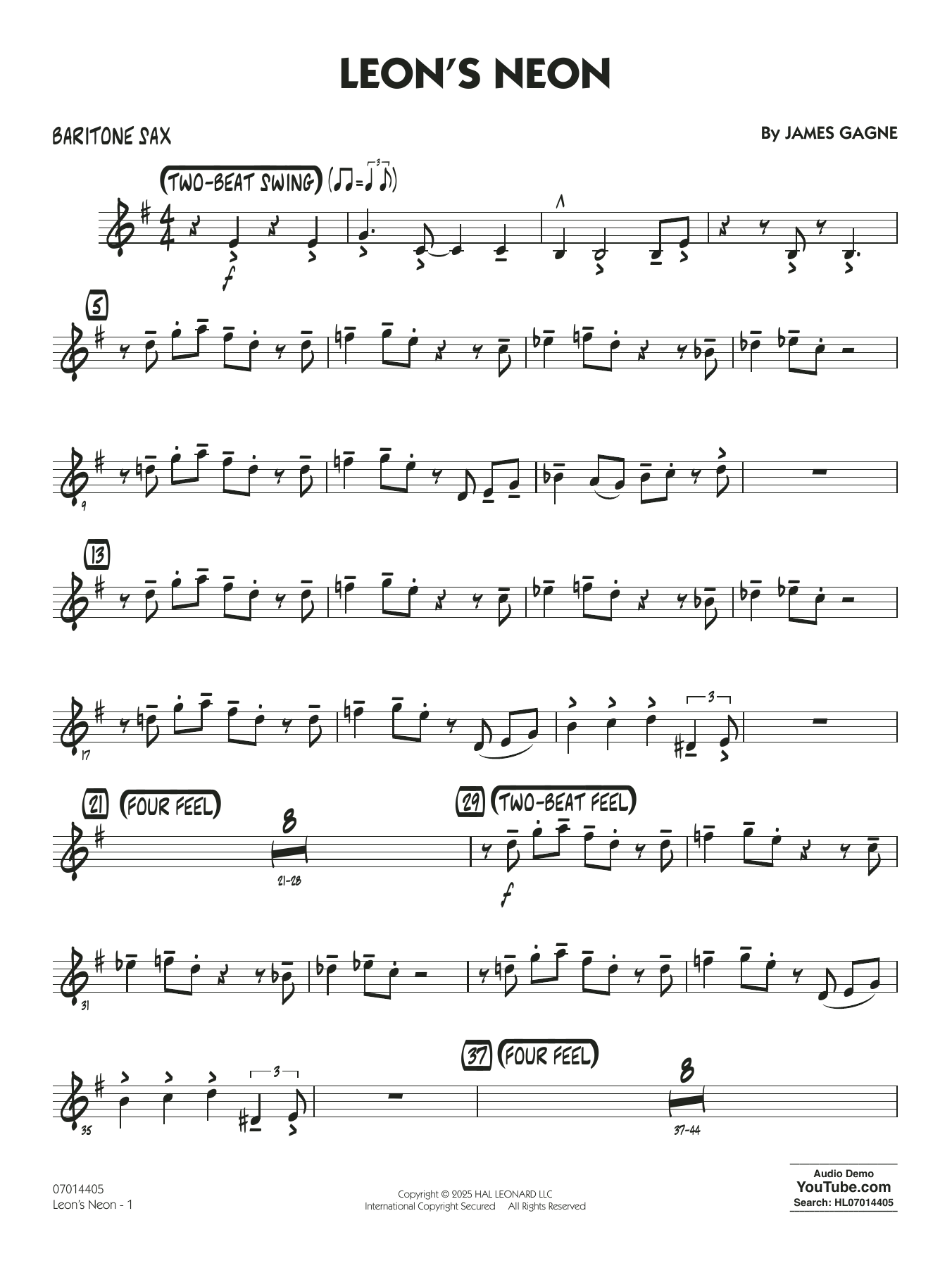 Leon's Neon - Baritone Sax