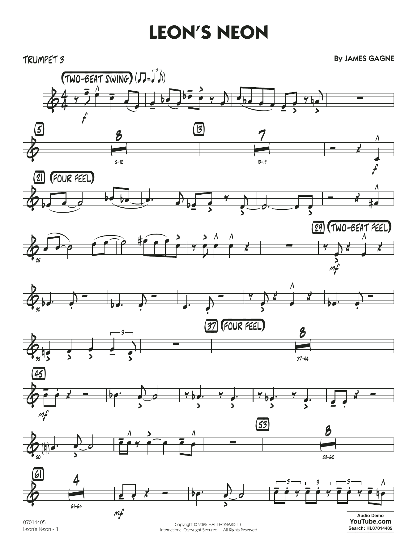 Leon's Neon - Trumpet 3