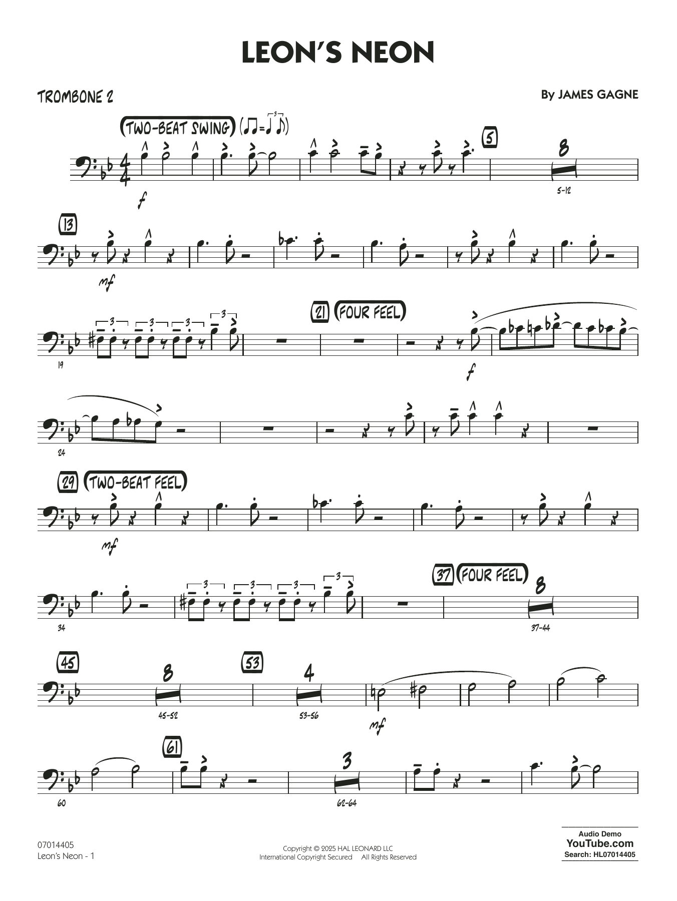 Leon's Neon - Trombone 2