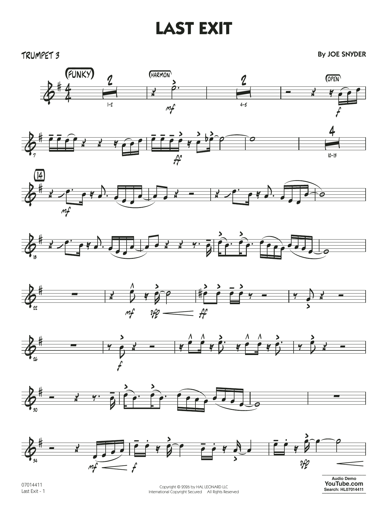 Last Exit - Trumpet 3