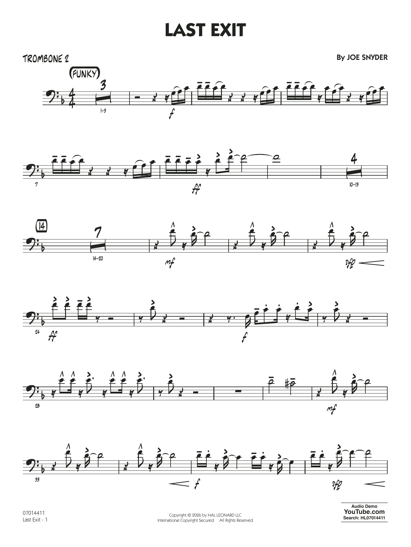 Last Exit - Trombone 2