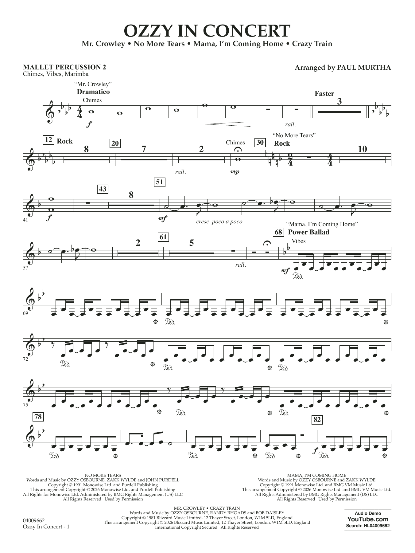 Ozzy In Concert - Mallet Percussion 2