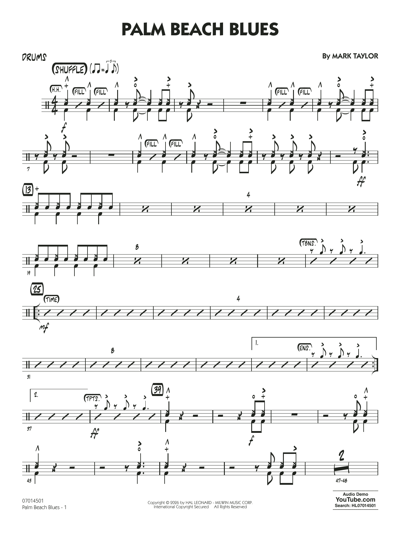 Palm Beach Blues - Drums