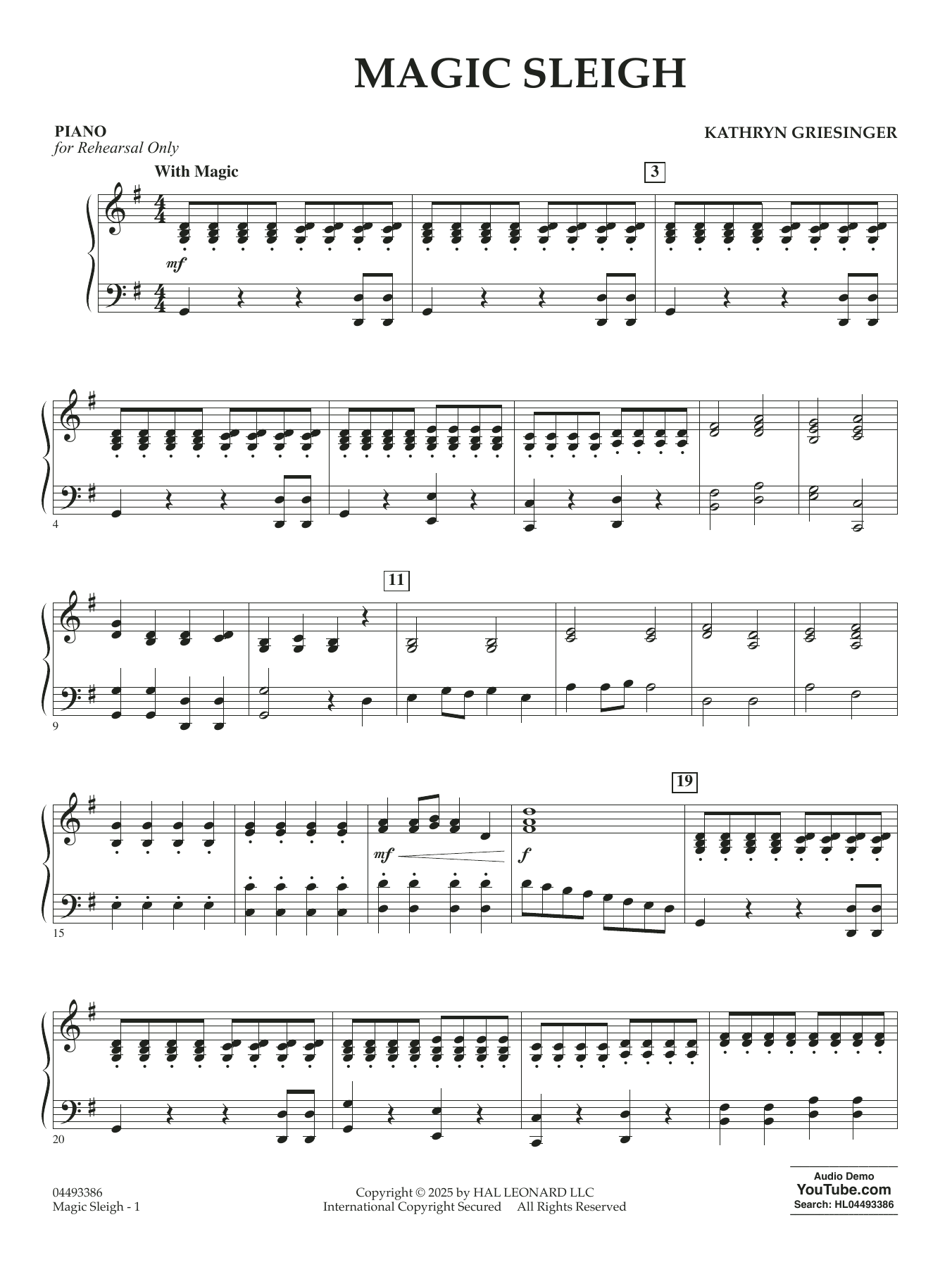 Magic Sleigh - Piano