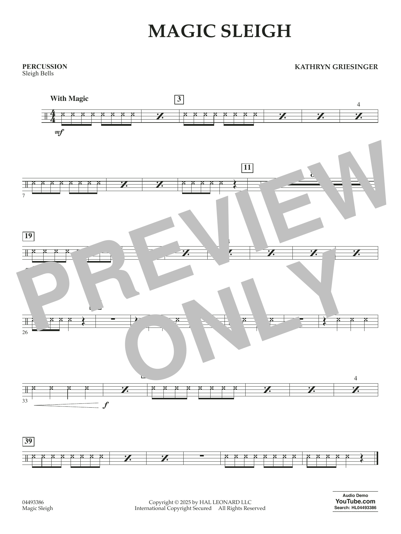 Magic Sleigh - Percussion