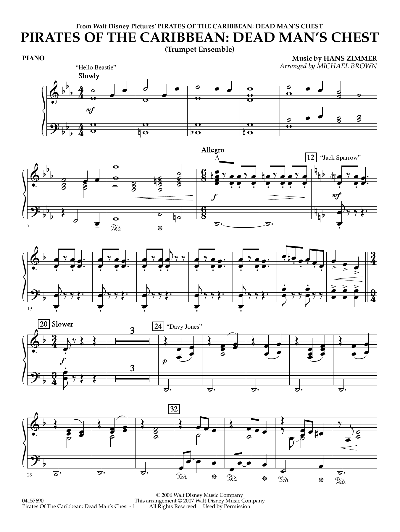 Pirates of the Caribbean - Dead Man's Chest - Bass