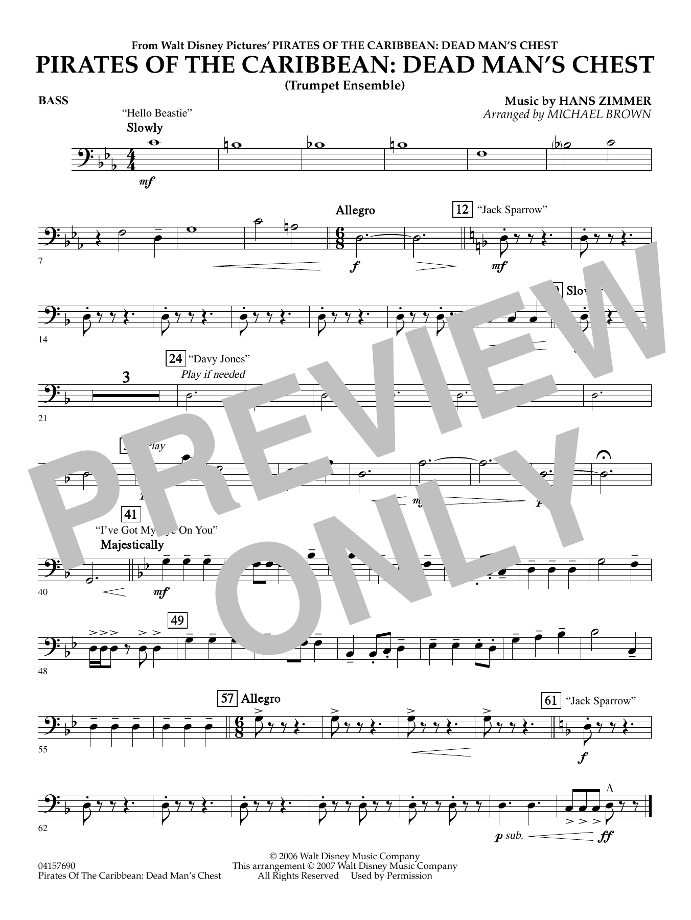 Pirates of the Caribbean - Dead Man's Chest - Drums