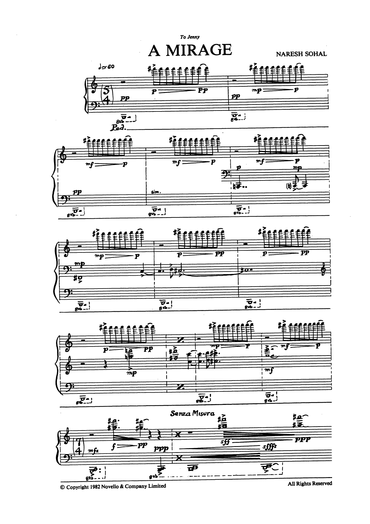 Mirage: Piano Solo