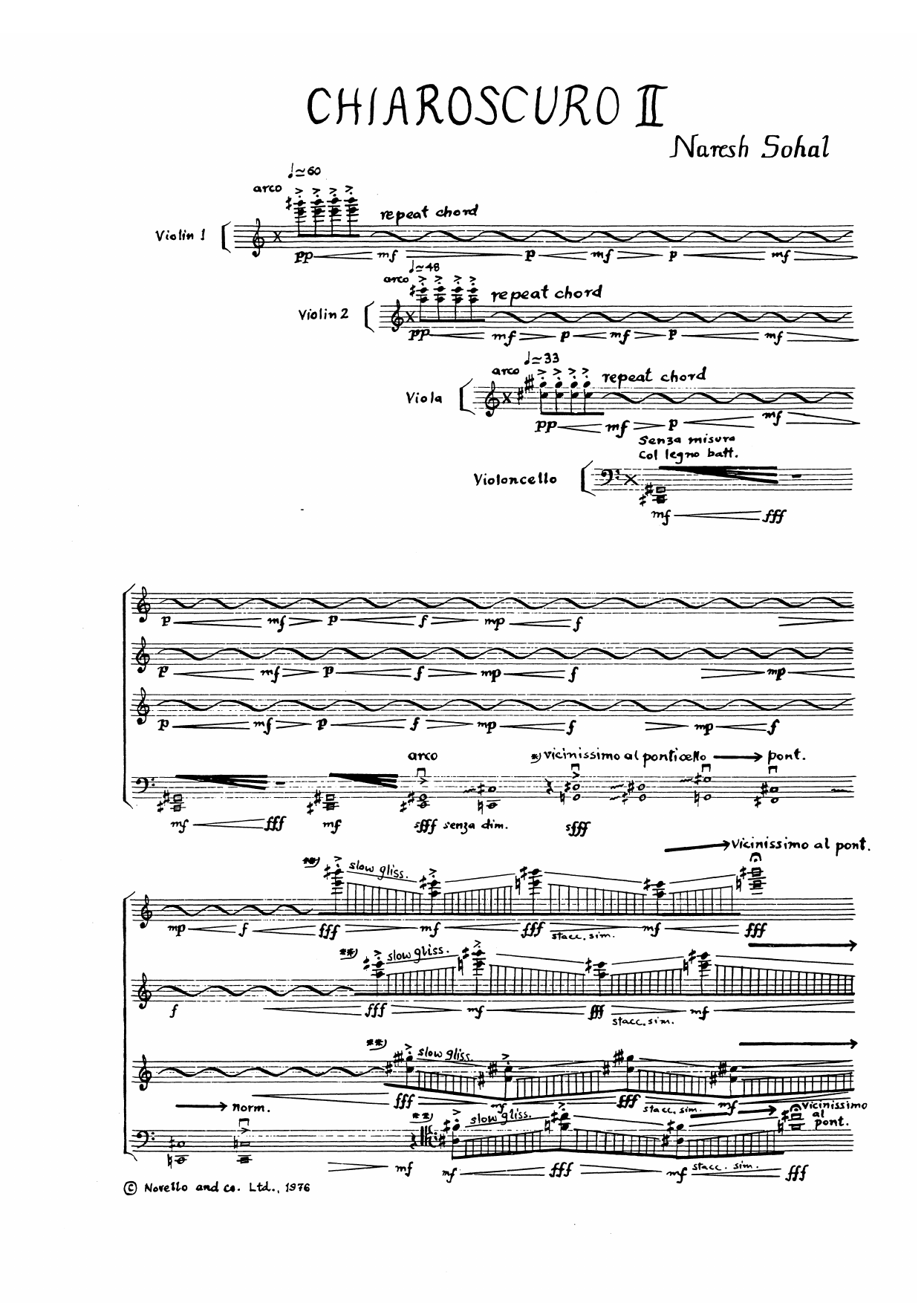 Chiaroscuro II (score) - Full Score