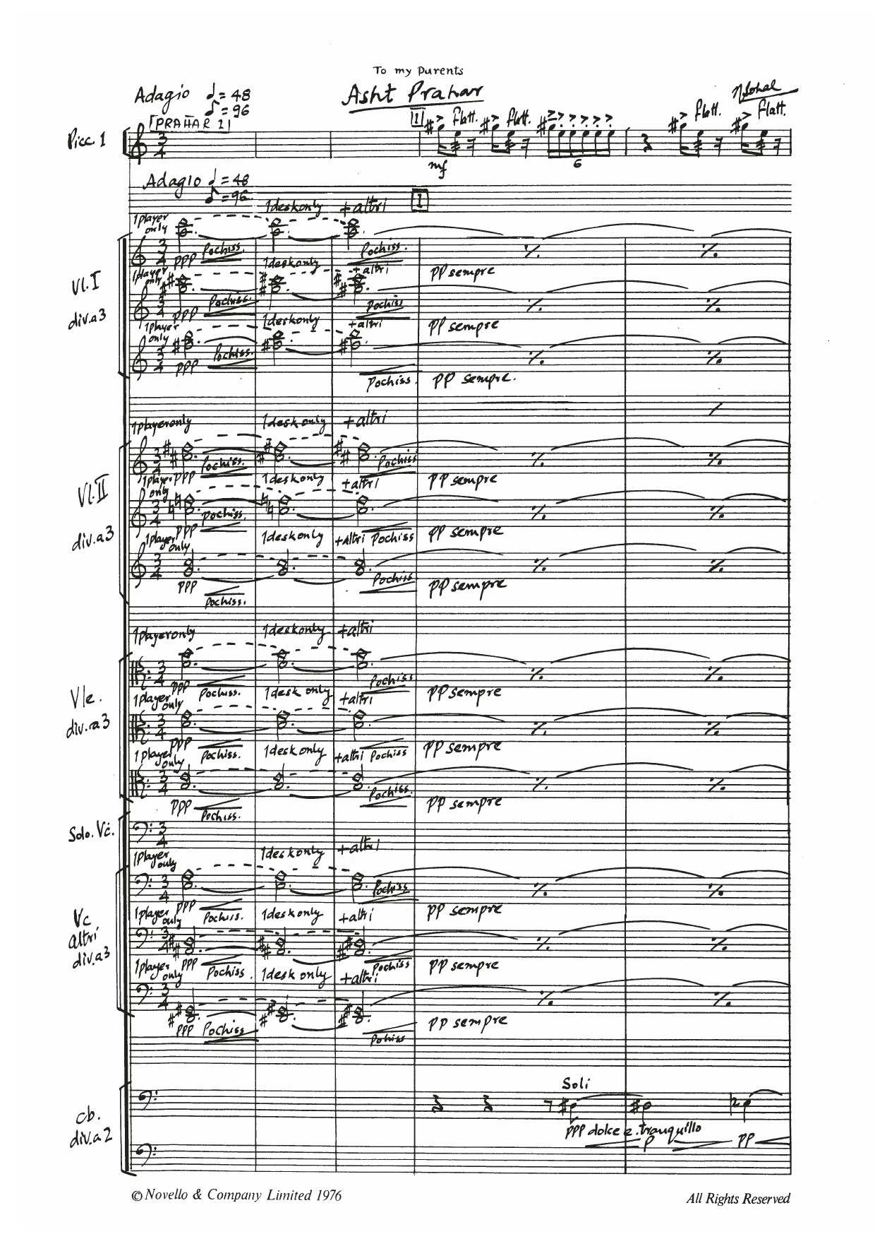 Asht Prahar (study score): Full Orchestra Conductor Score & Parts