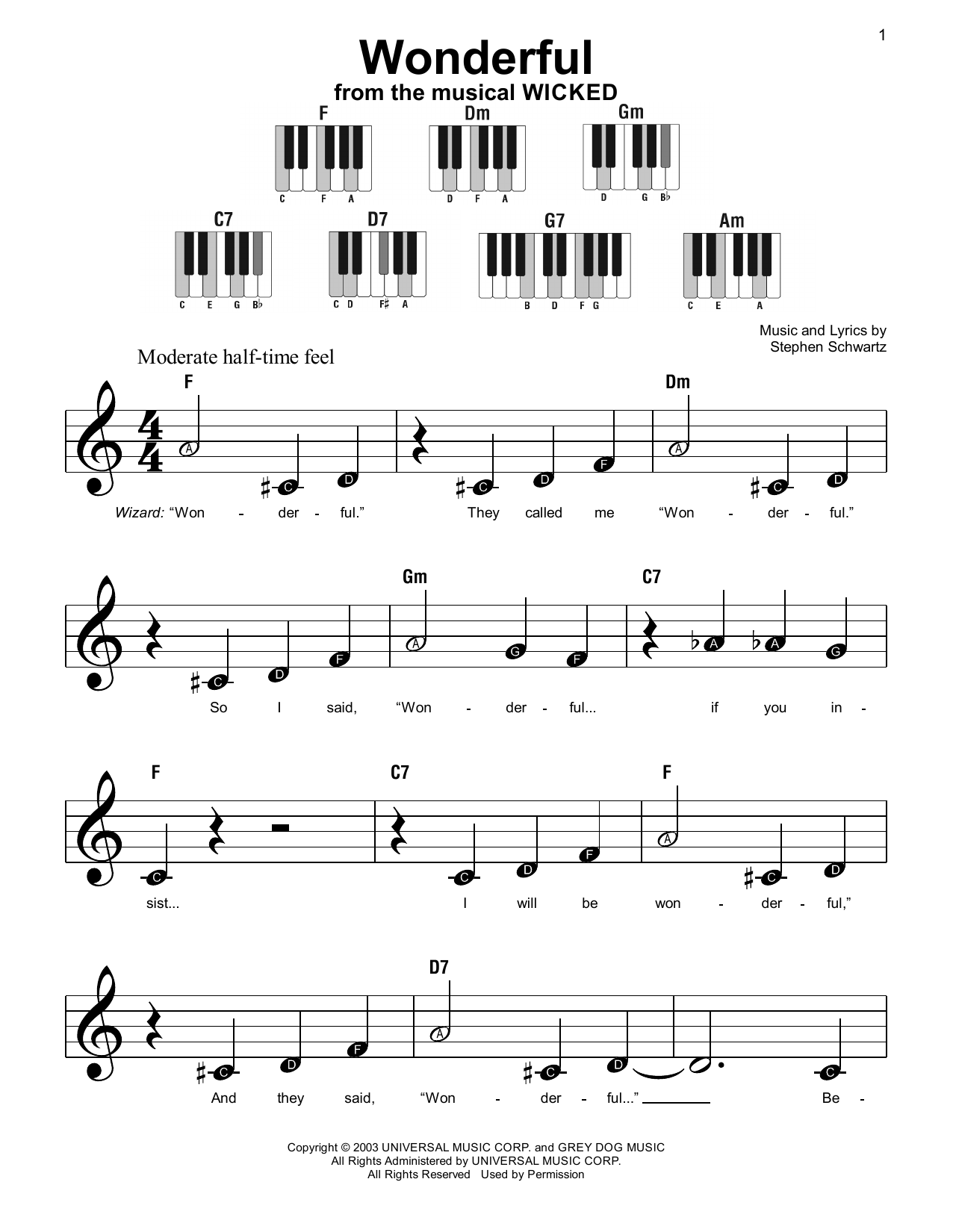 Wonderful (from Wicked)