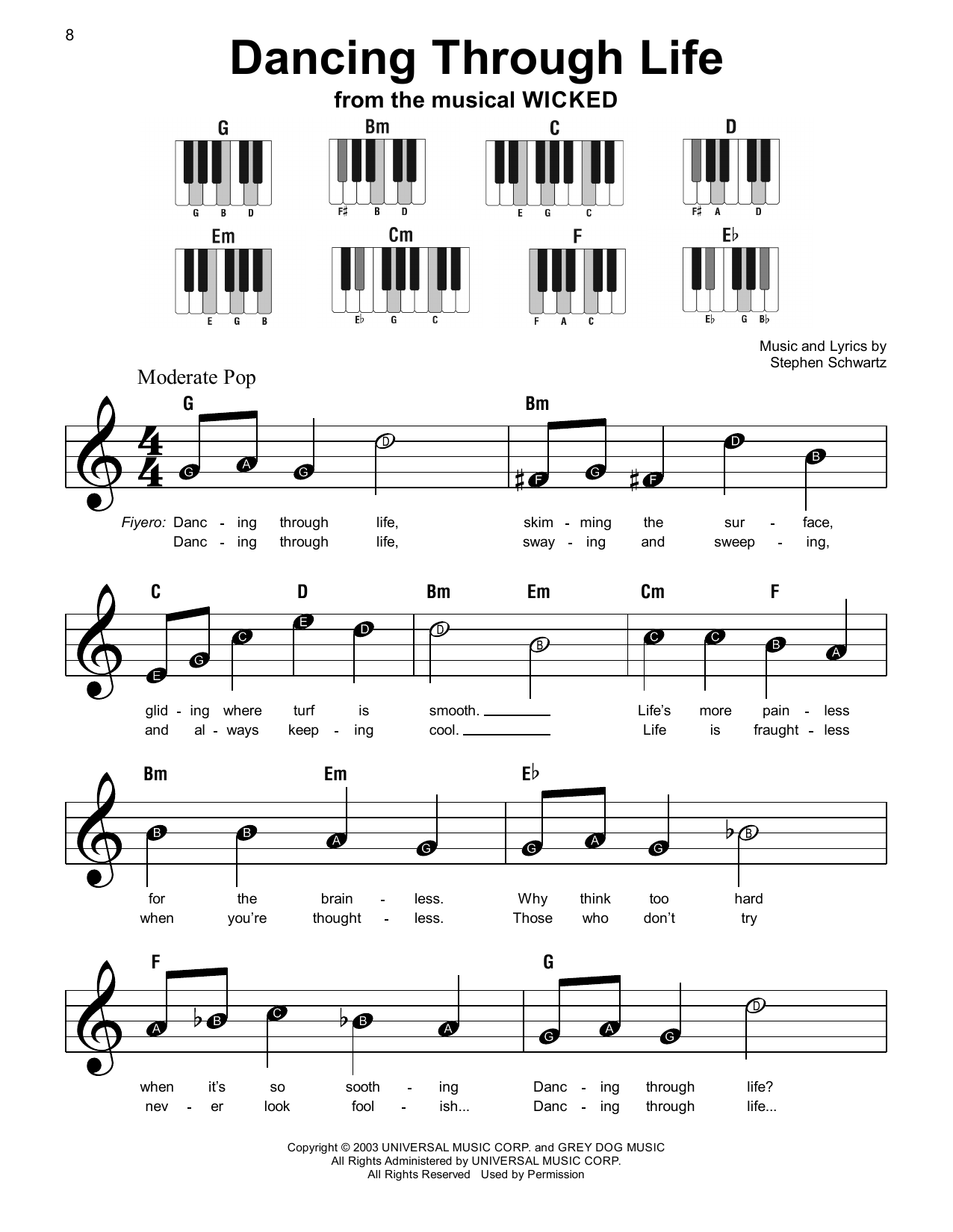 Dancing Through Life (from Wicked)