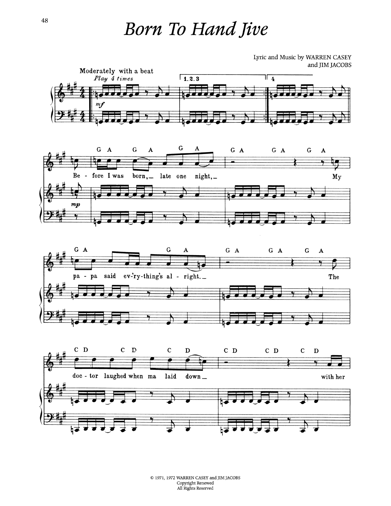 Born To Hand Jive (from Grease)