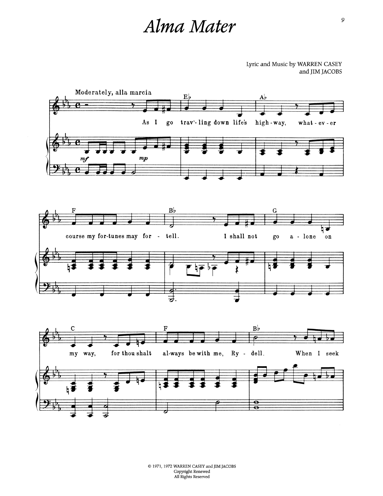 Alma Mater (from Grease)