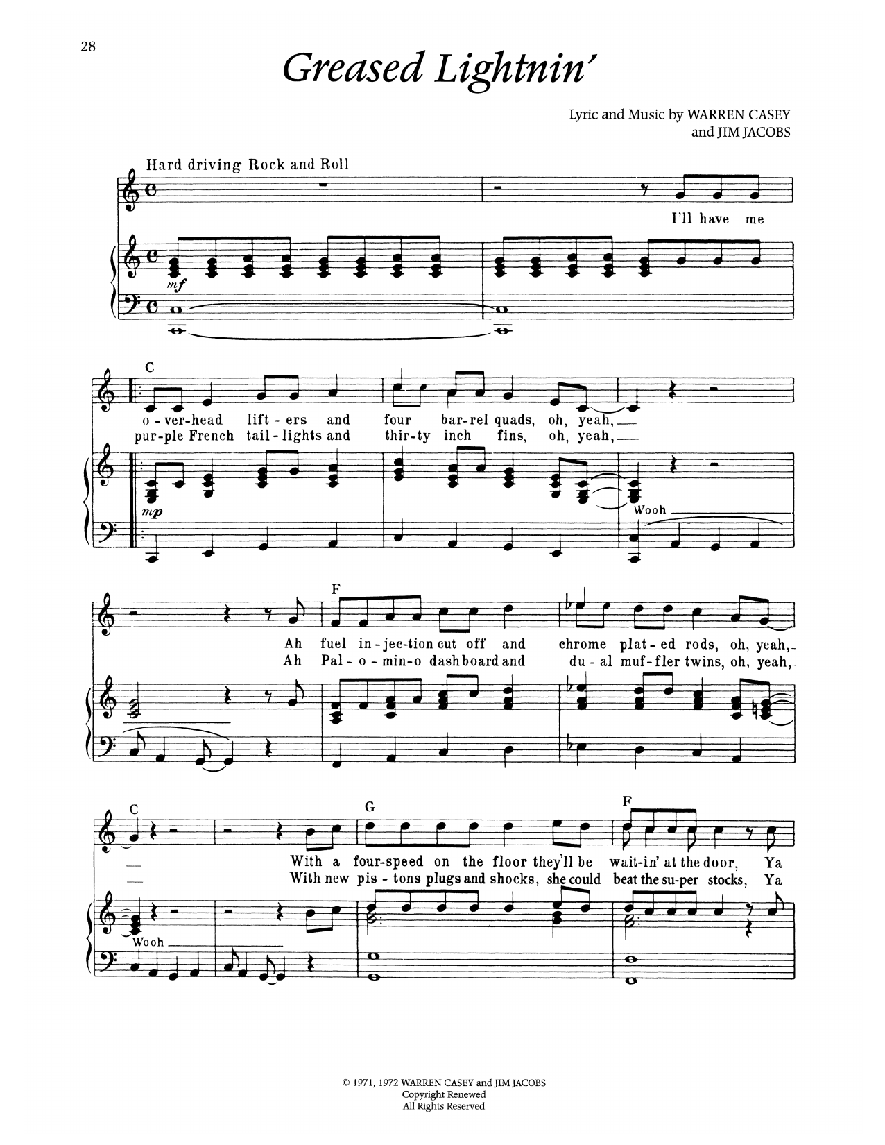 Greased Lightnin' (from Grease)