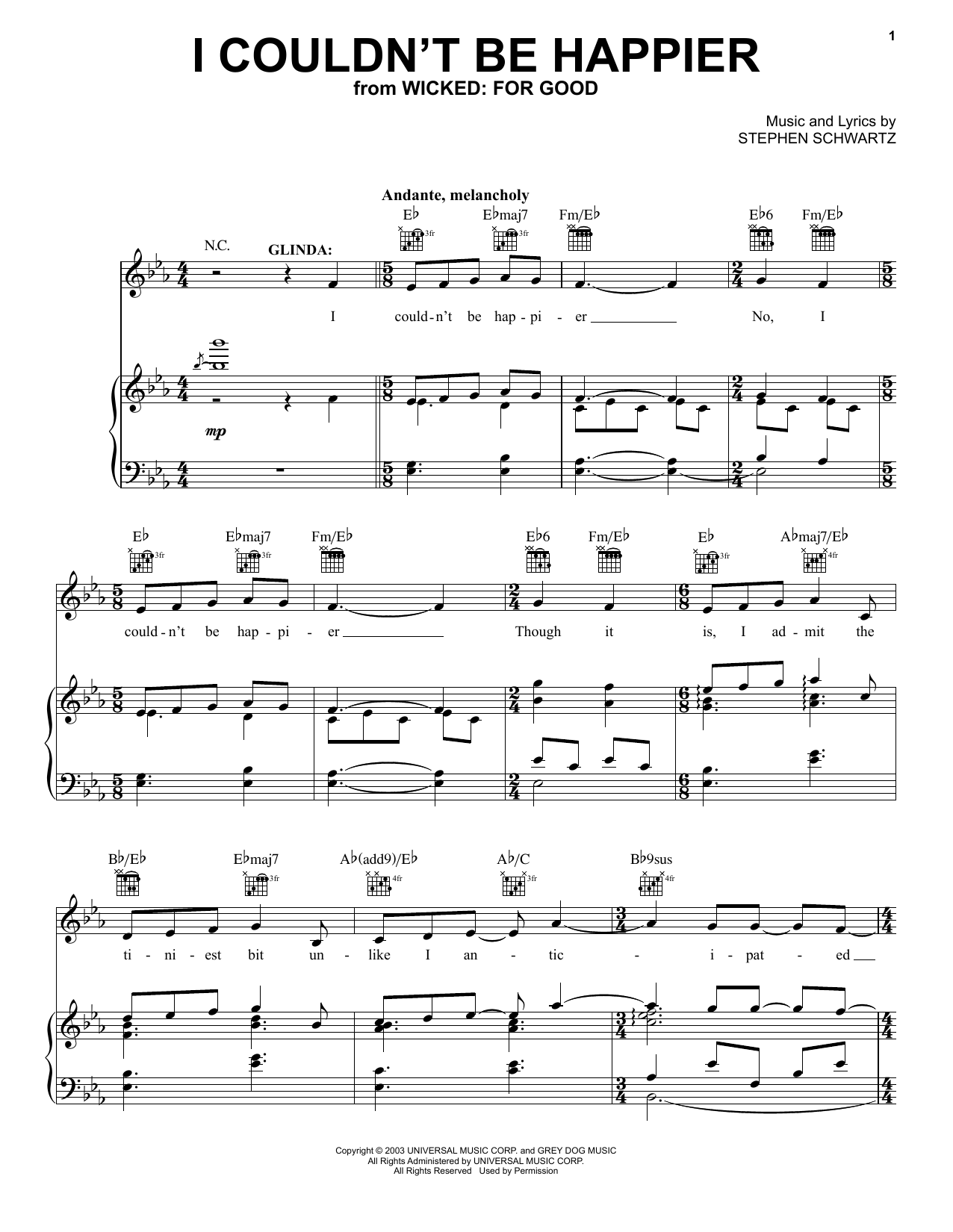 I Couldn't Be Happier (from Wicked: For Good)