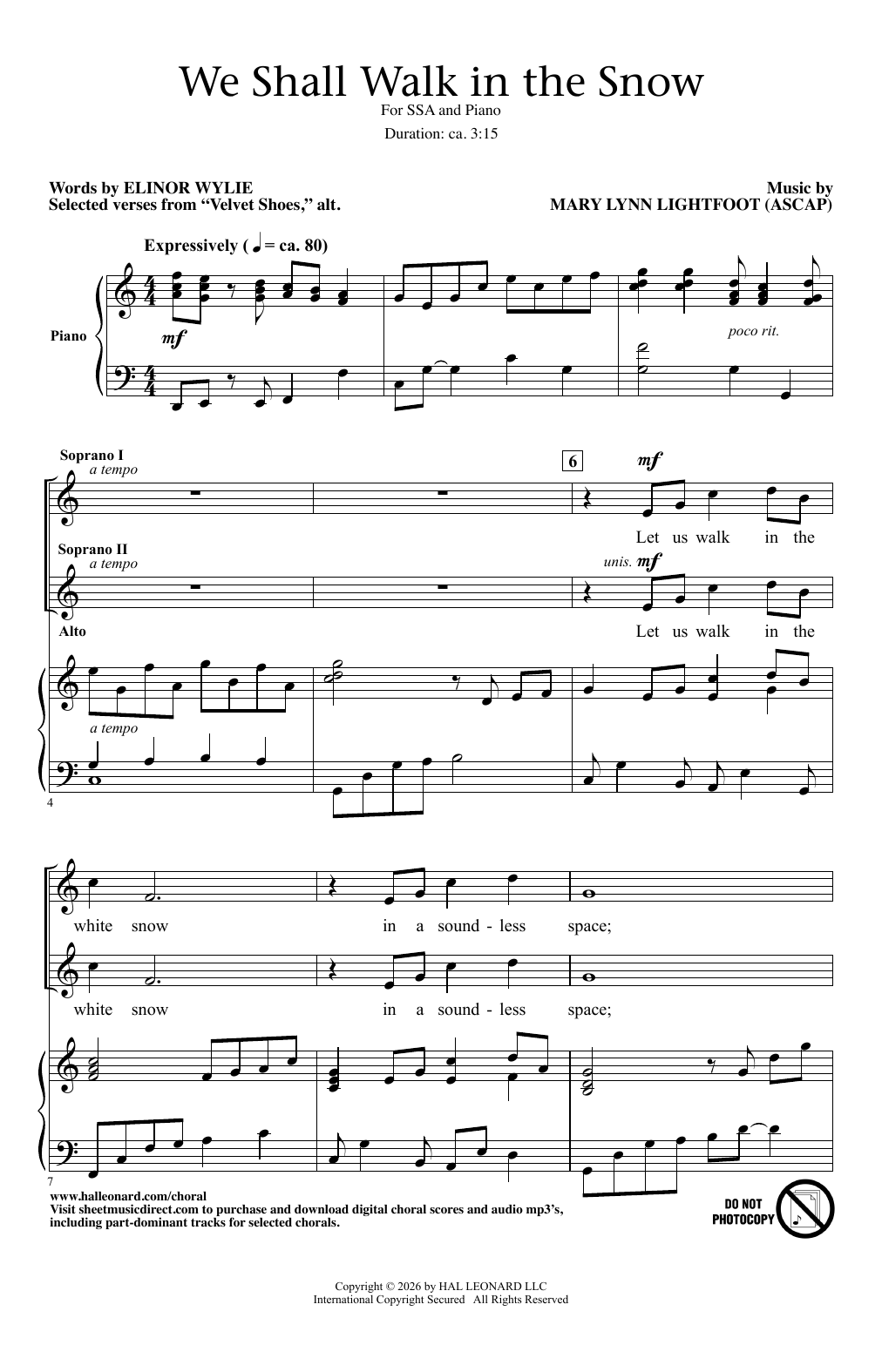 We Shall Walk In The Snow