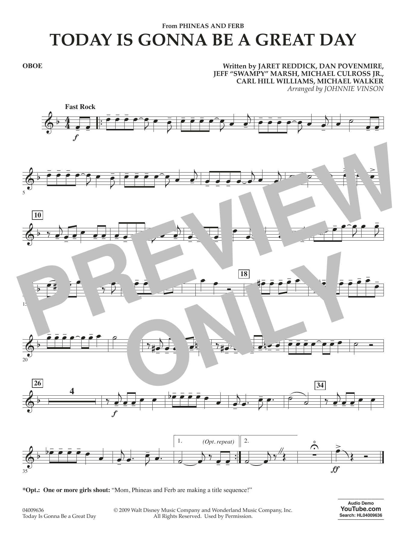 Today Is Gonna Be A Great Day - Oboe