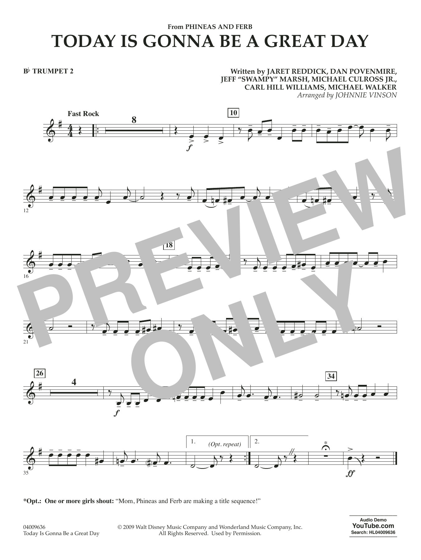 Today Is Gonna Be A Great Day - Bb Trumpet 2