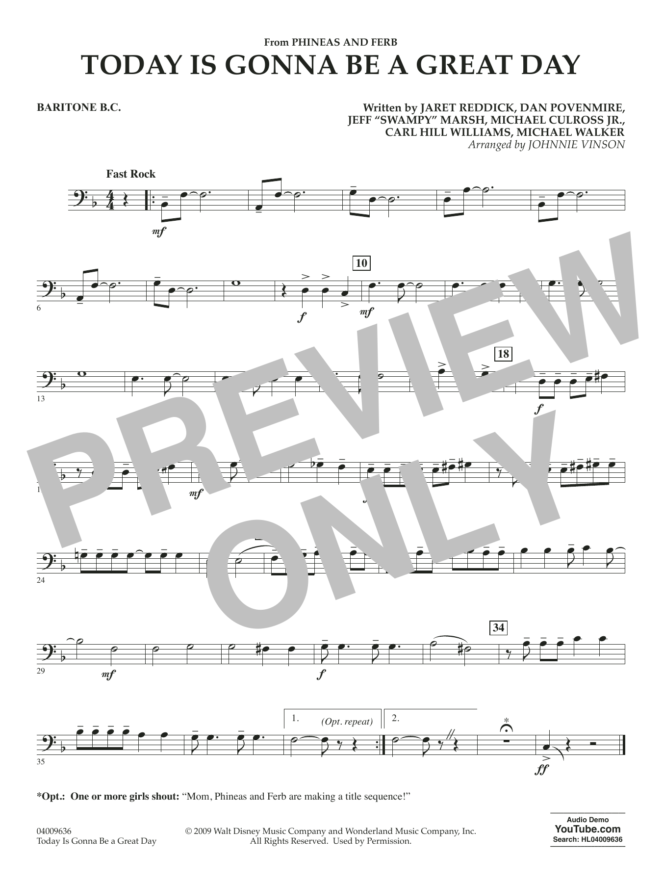 Today Is Gonna Be A Great Day - Baritone B.C.