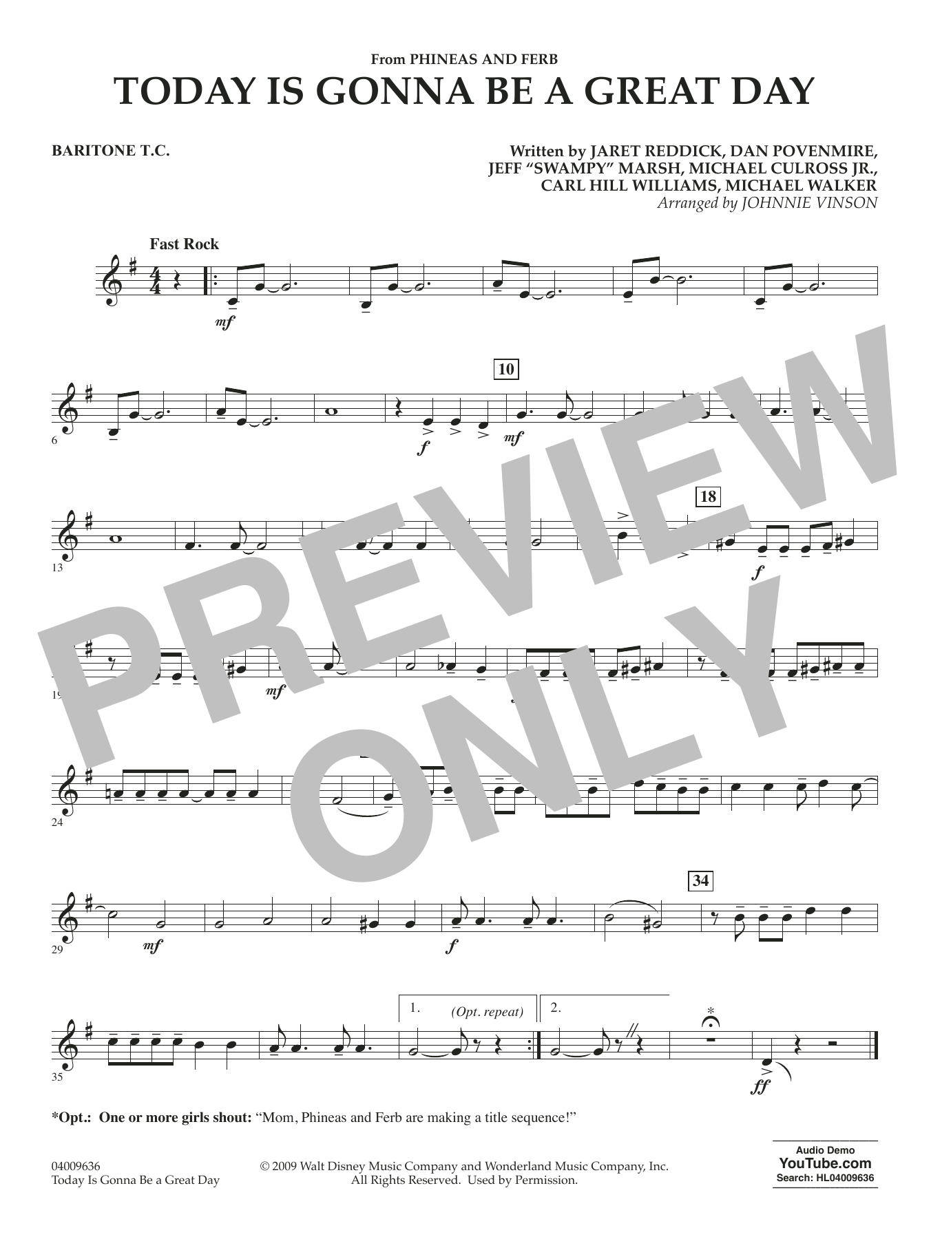 Today Is Gonna Be A Great Day - Baritone T.C.