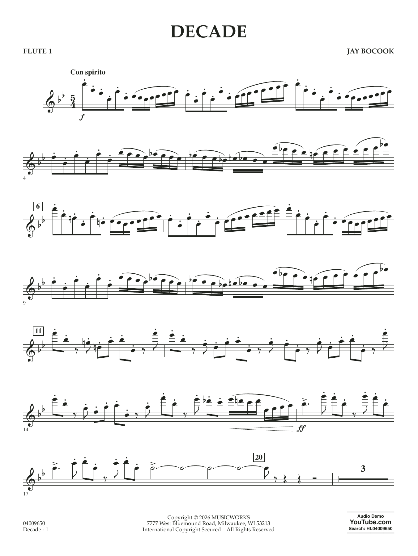 Decade - Flute 1