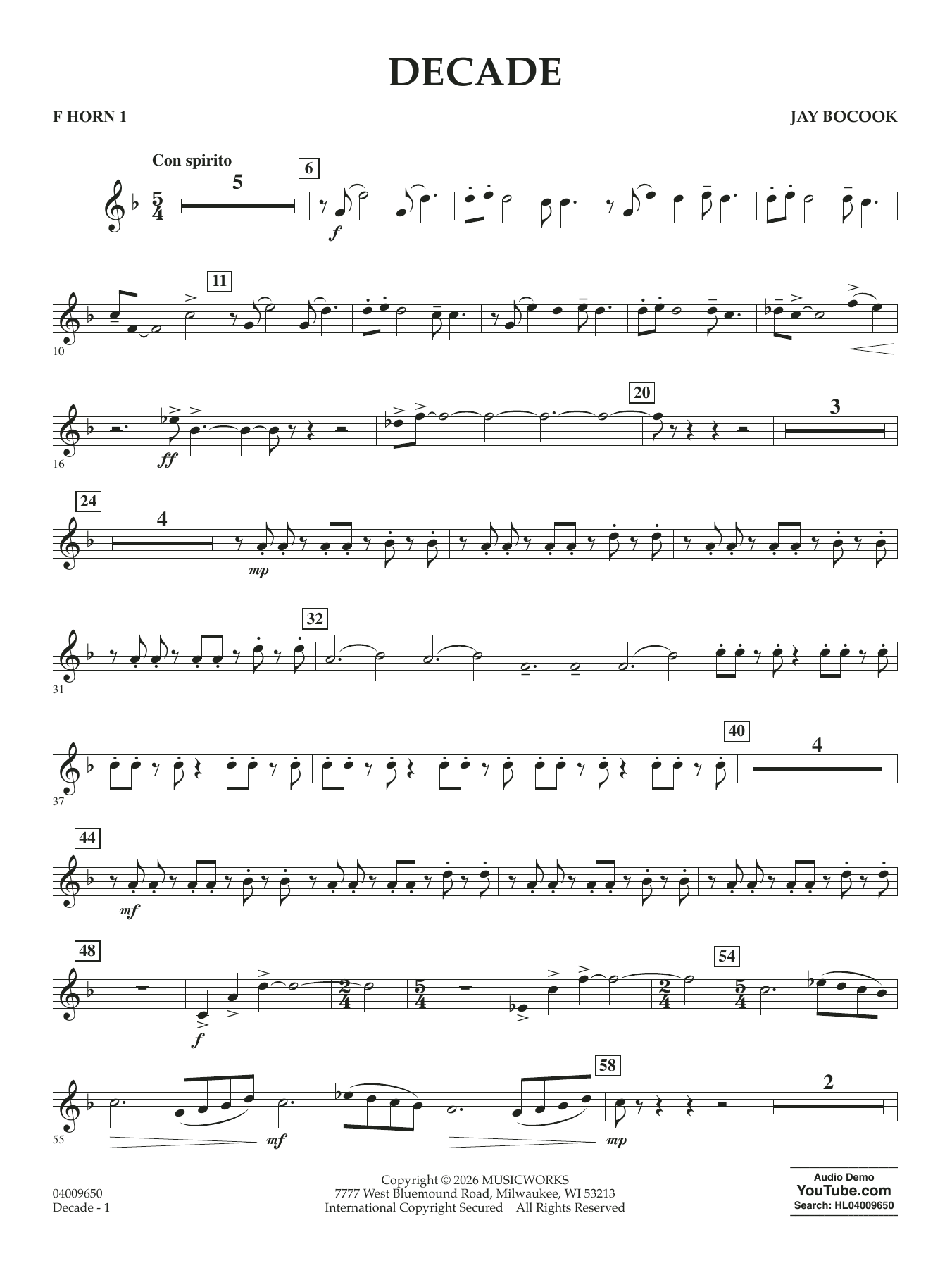 Decade - F Horn 1