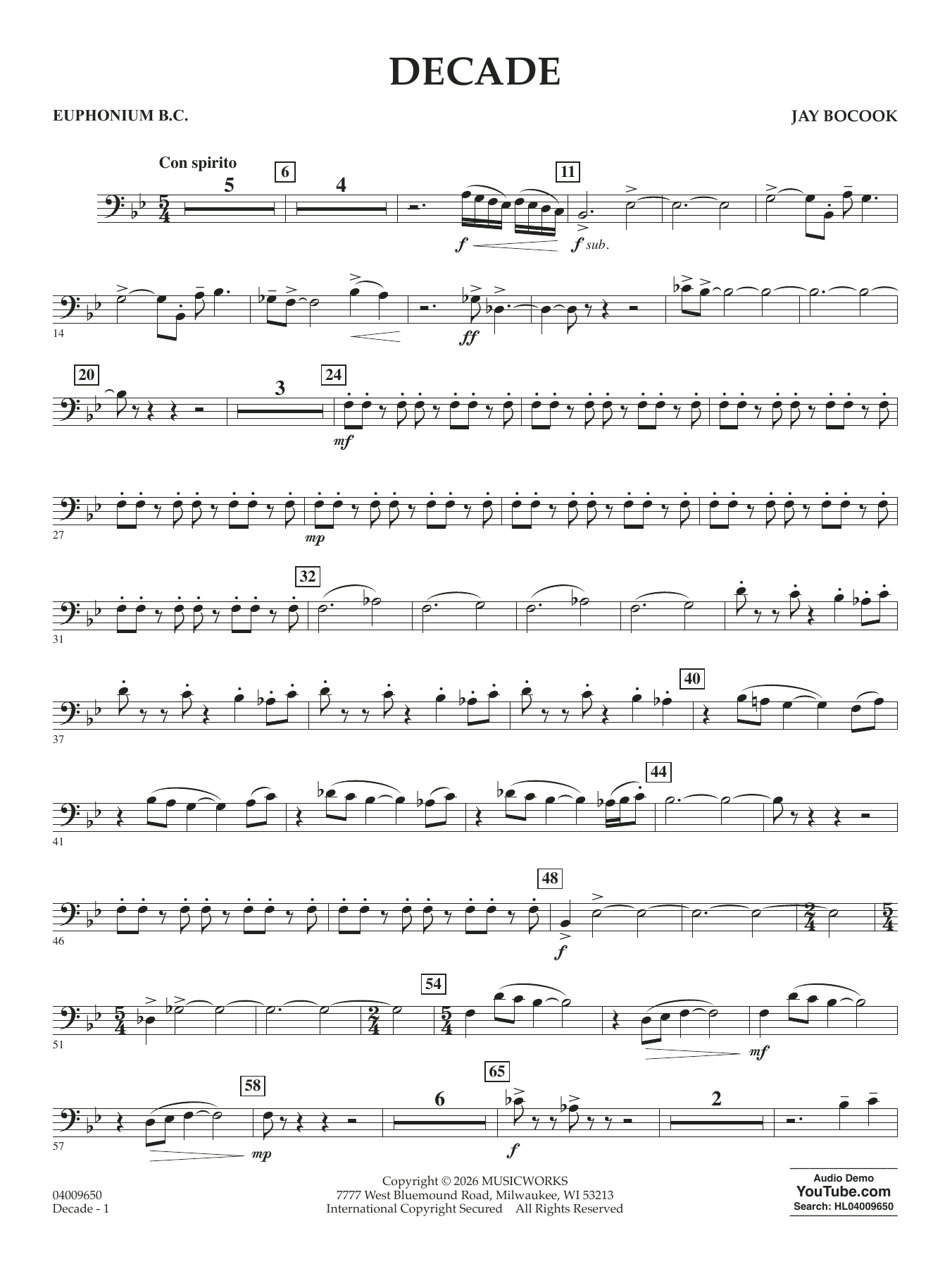 Decade - Baritone B.C.