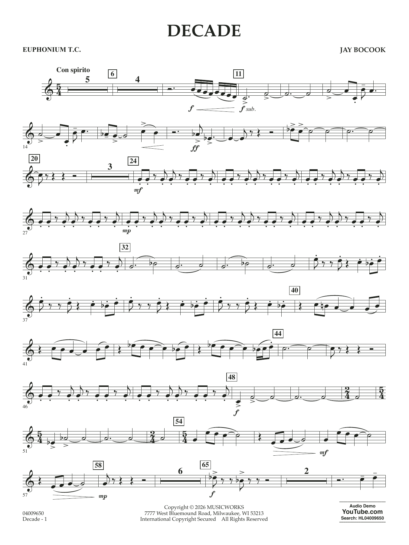 Decade - Baritone T.C.