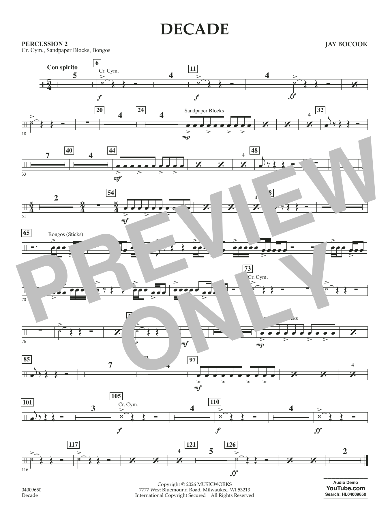 Decade - Percussion 2