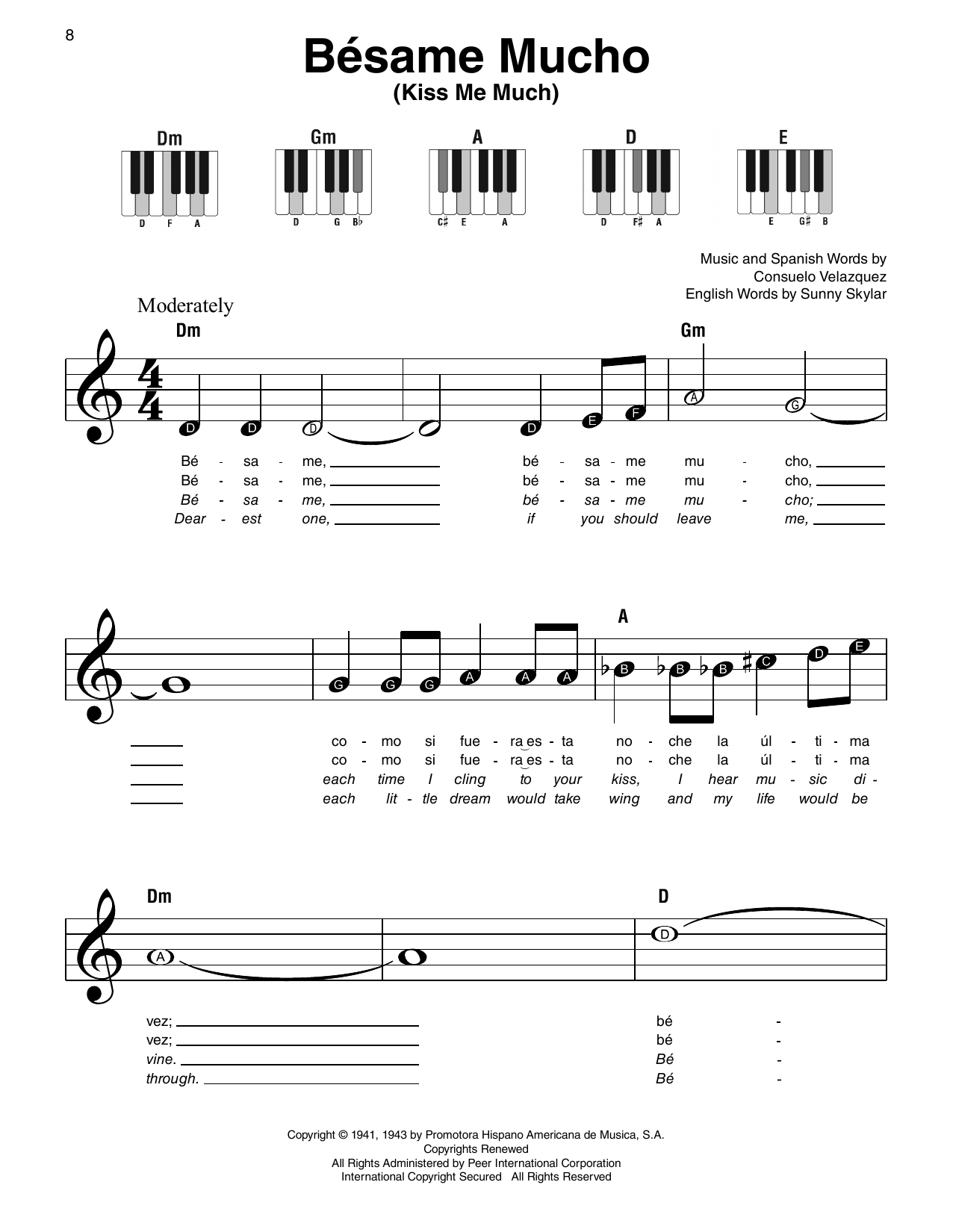 Bésame Mucho (Kiss Me Much)