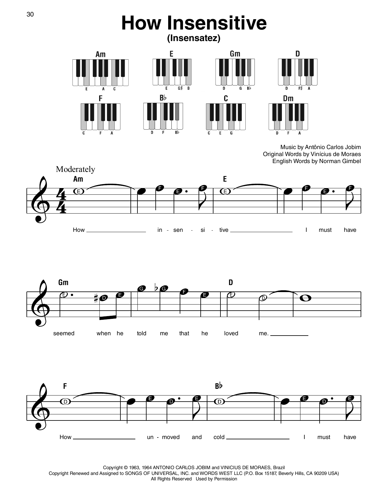 How Insensitive (Insensatez)