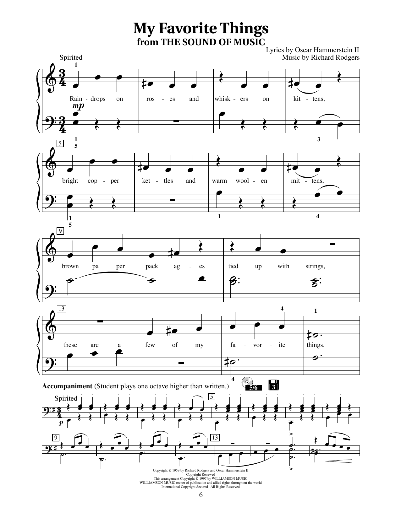 My Favorite Things (from The Sound Of Music)