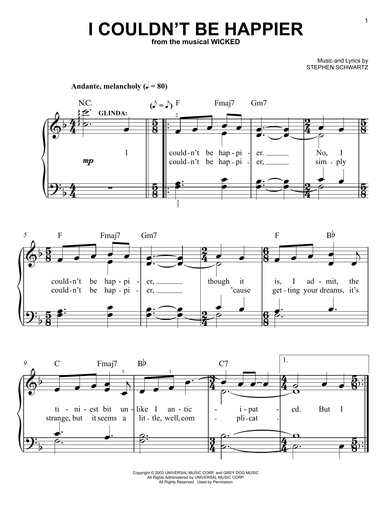 I Couldn't Be Happier (from Wicked: For Good)