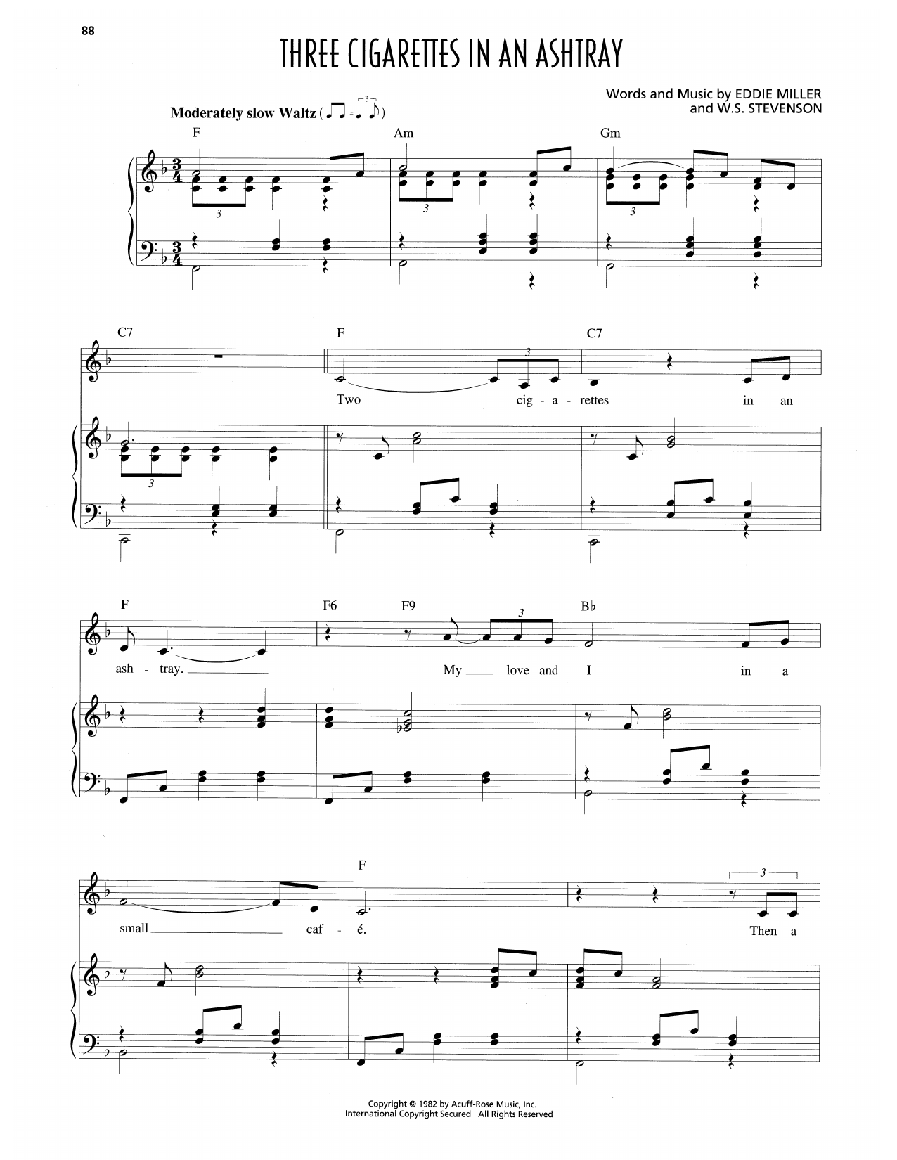 Three Cigarettes In An Ashtray