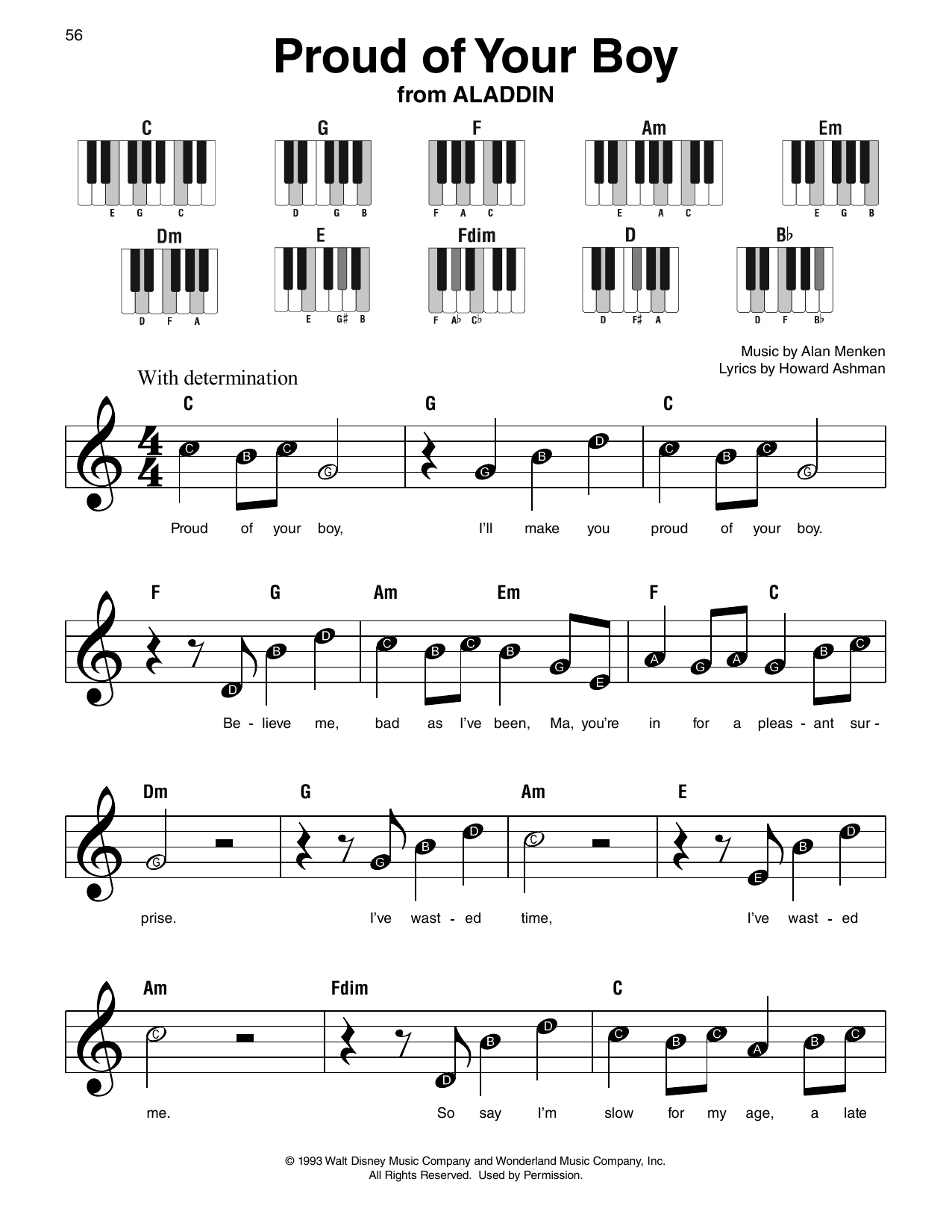 Proud Of Your Boy (from Aladdin)