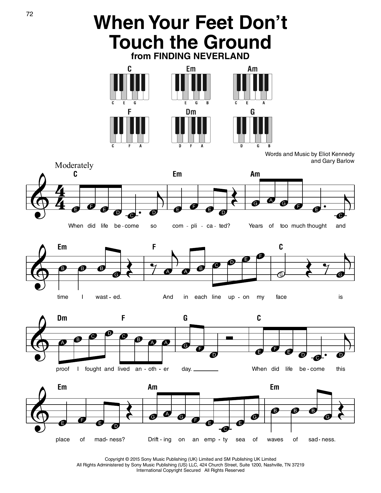 When Your Feet Don't Touch The Ground (from Finding Neverland)