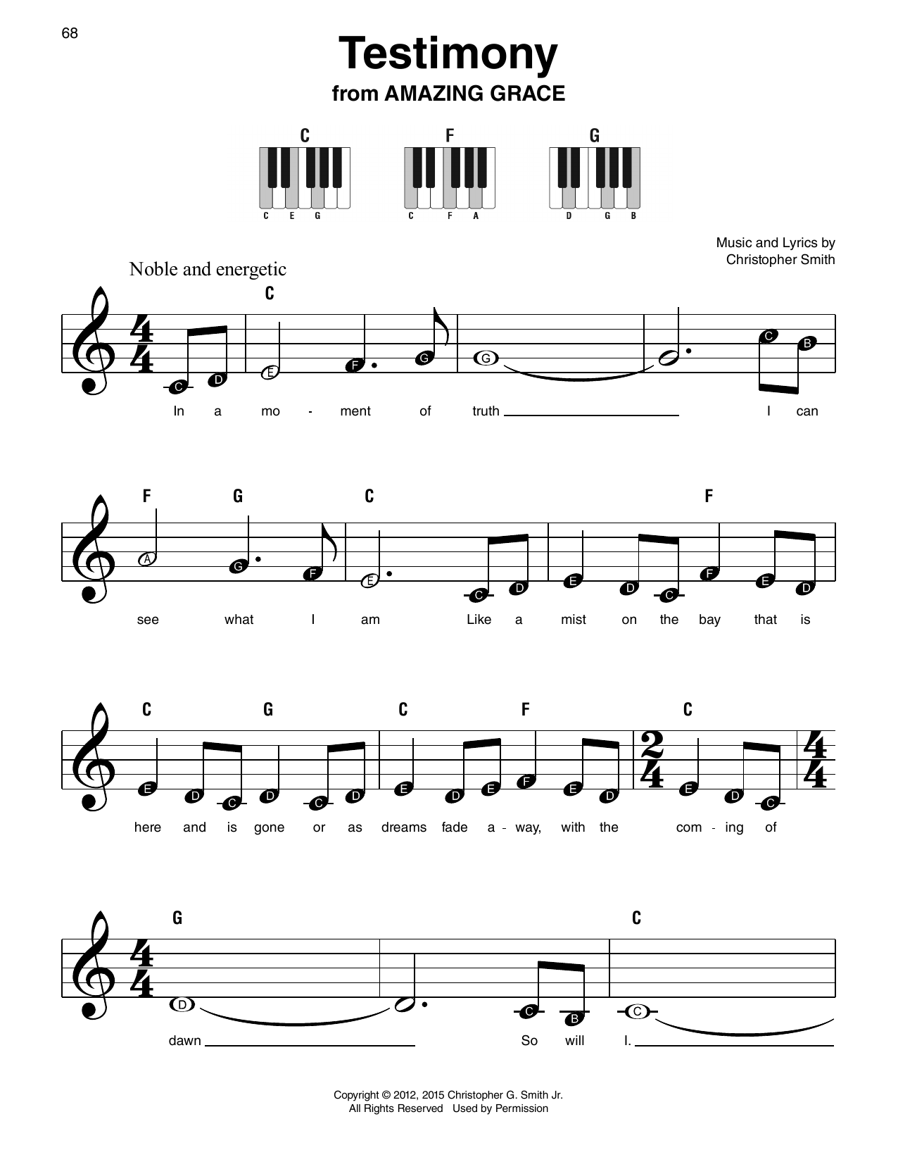 Testimony (from Amazing Grace)