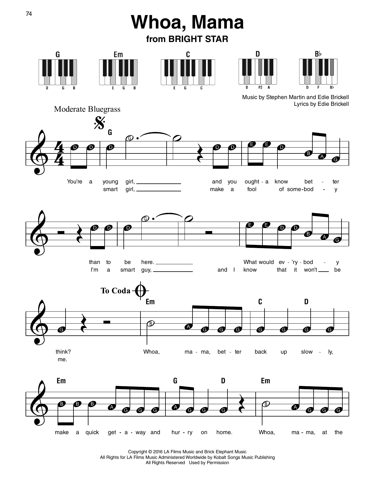 Whoa, Mama (from Bright Star)