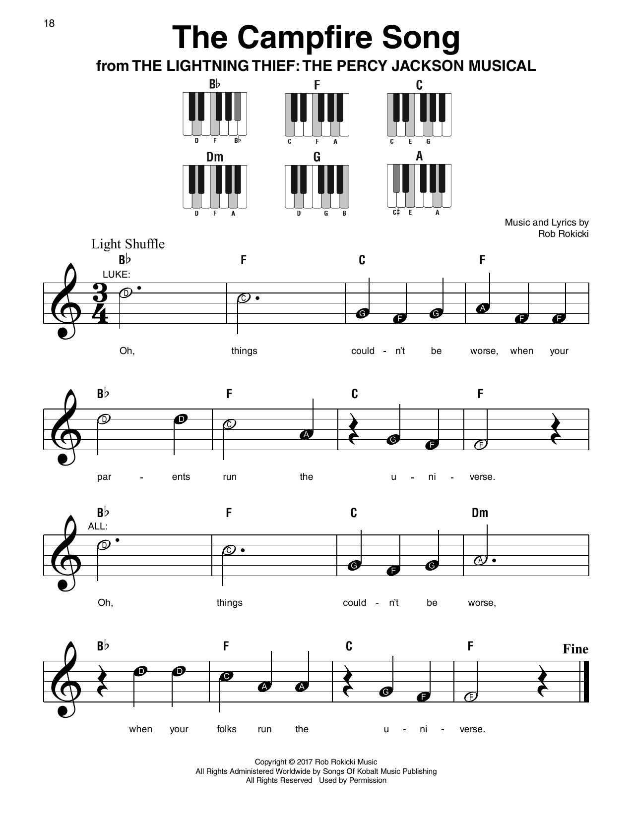 The Campfire Song (from The Lightning Thief: The Percy Jackson Musical)