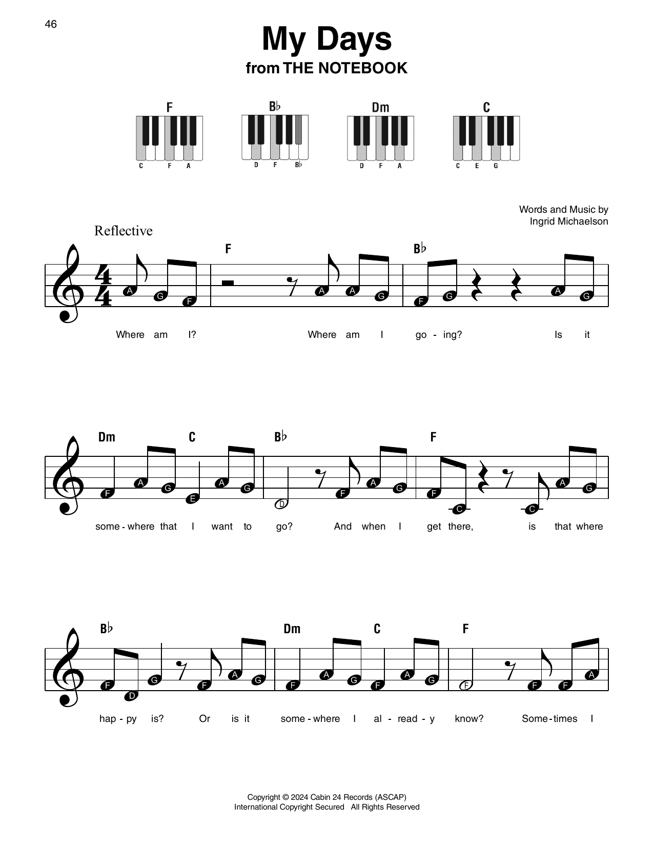 My Days (from The Notebook)