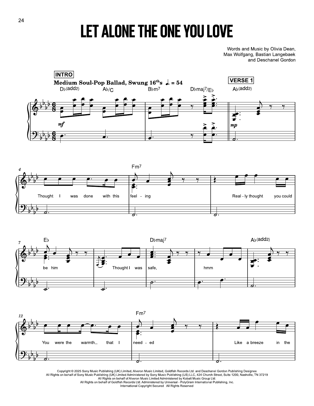 Let Alone The One You Love