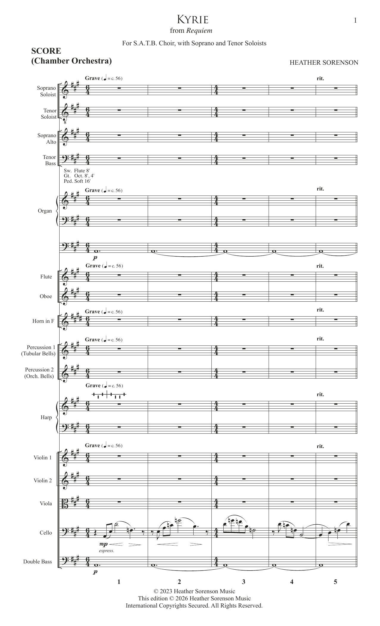 Kyrie (from Requiem): Choral Instrumental Pak