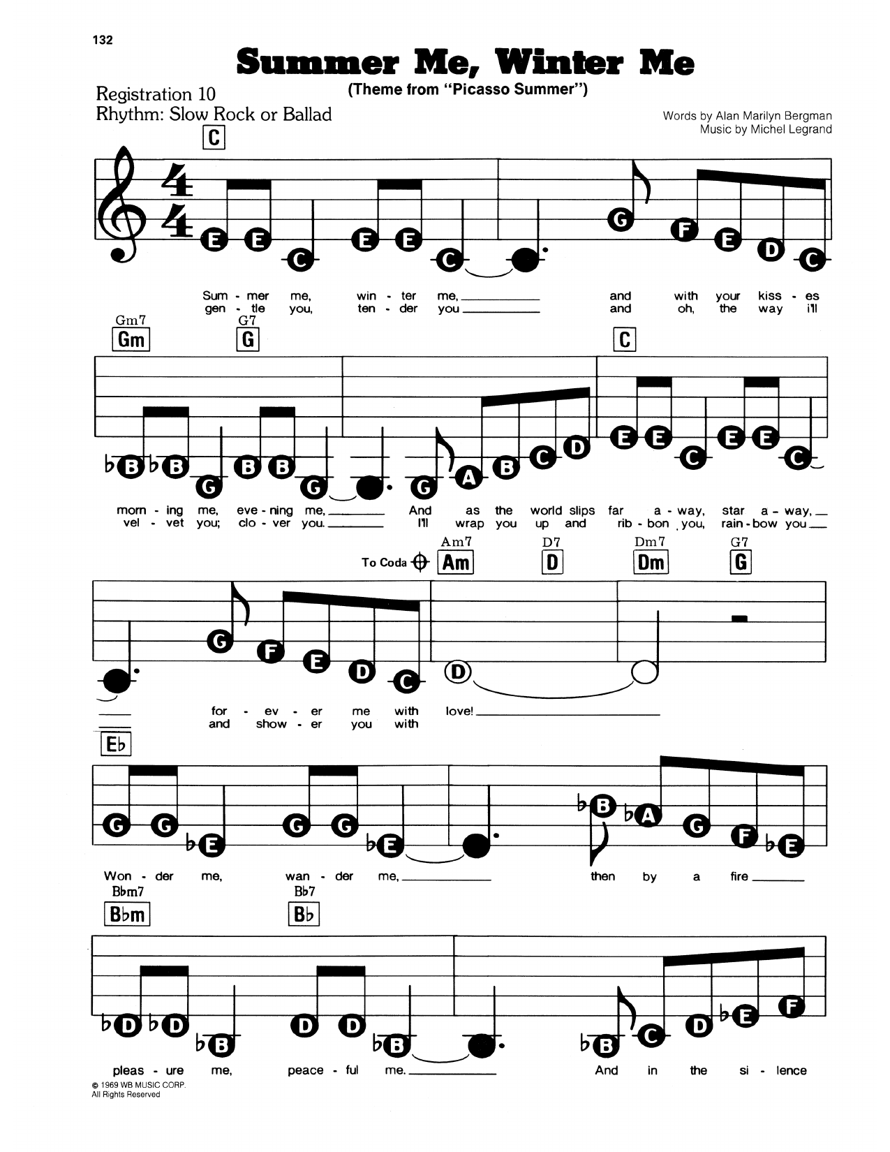 Summer Me, Winter Me: E-Z Play Today